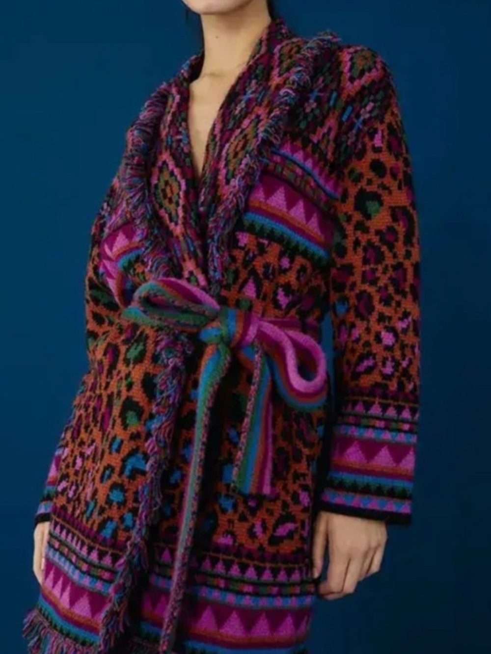 Farm Rio Ainika Tapestry Cardigan Sz. L - Picture 5 of 9